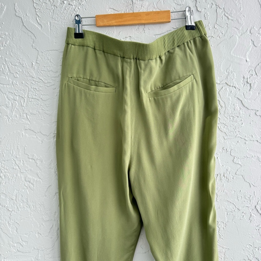 Joie Salima NWT Green Silk Pant High Rise Pleaded Front Lightweight Women's 6 - Picture 11 of 15
